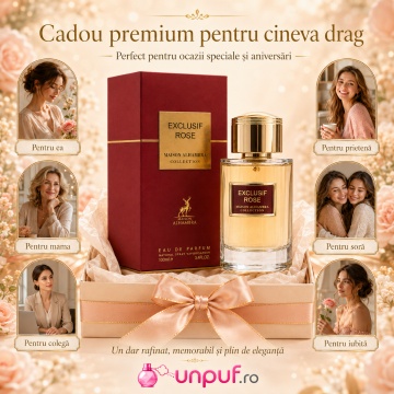 Parfum Arăbesc Alhambra Exclusif Rose Maison Alhambra 100 ml, Apă de Parfum Unisex, Damă și Bărbat, Aromă Floral Orientală, Inspirat Delina Exclusif - Img 7