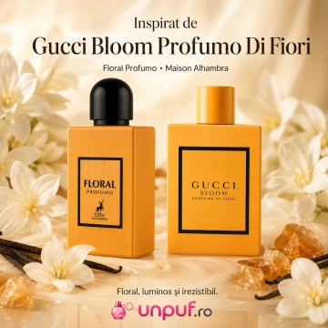 Parfum Arăbesc Alhambra Floral Profumo Maison Alhambra 100 ml, Apă de Parfum Damă, Aromă Floral Fructată, Inspirat Gucci Bloom - Img 8