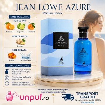 Parfum Arăbesc Alhambra Jean Lowe Azure Maison Alhambra 100 ml, Apă de Parfum Unisex, Damă și Bărbat, Aromă Acvatic Proaspătă, Inspirat Afternoon Swim - Img 9