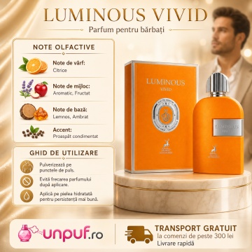 Parfum Arăbesc Alhambra Luminous Vivid Maison Alhambra 100 ml, Apă de Parfum Unisex, Damă și Bărbat, Aromă Oriental Modernă, Inspirat Perseus - Img 9