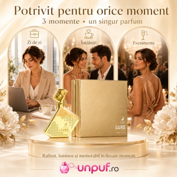 Parfum Arăbesc Alhambra Luxe Gold Maison Alhambra 100 ml, Apă de Parfum Unisex, Damă și Bărbat, Aromă Oriental Ambrată, Profil Luxos Amber Oriental - Img 6
