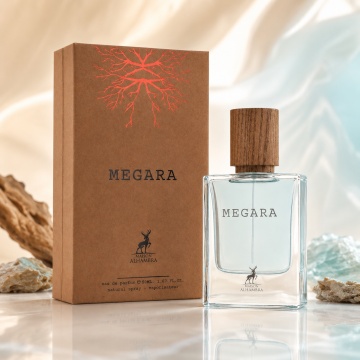 Parfum Arăbesc Alhambra Megara Maison Alhambra 50 ml, Apă de Parfum Unisex, Damă și Bărbat, Aromă Oriental Modernă, Inspirat Megamare