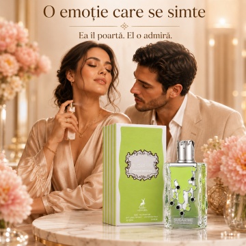 Parfum Arăbesc Alhambra Sugar Me Pistachio Chocolate Maison Alhambra 100 ml, Apă de Parfum Unisex, Damă și Bărbat, Aromă Gurmand Orientală, Inspirat Yum Pistachio Gelato - Img 5