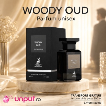 Parfum Arăbesc Alhambra Woody Oud Maison Alhambra 80 ml, Apă de Parfum Unisex, Damă și Bărbat, Aromă Oud Lemnos Condimentată, Inspirat Oud Wood - Img 7
