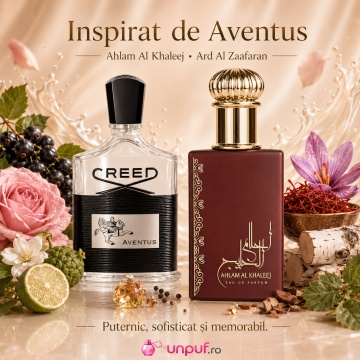 Parfum Arăbesc Ard Al Zaafaran Ahlam Al Khaleej 100 ml, Apă de Parfum Bărbați, Aromă Oriental Condimentată, Inspirat Aventus - Img 8
