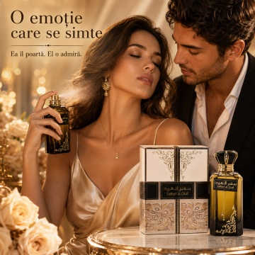 Parfum Arăbesc Ard Al Zaafaran Safeer Al Oud 100 ml, Apă de Parfum Unisex, Damă și Bărbat, Inspirat Black Aoud, Aromă Oriental Oud Lemnoasă cu Bergamotă, Piper Roz, Șofran, Lemn de Santal, Tămâie, Trandafir, Oud, Patchouli, Ambră și Mosc - Img 5