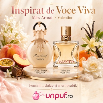 Parfum Arăbesc Armaf Miss Voceviva 100 ml, Apă de Parfum Damă, Aromă Feminină Luminoasă Inspirată de Voce Viva, cu Citrice, Iasomie, Lavandă, Mosc, Pralină și Note Florale - Img 8