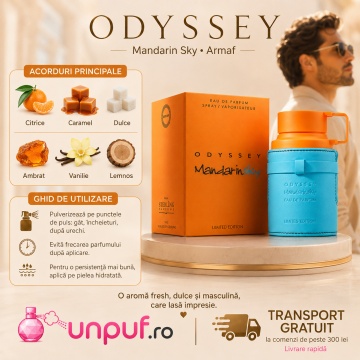Parfum Arăbesc Armaf Odyssey Mandarin Sky Eau De Parfum 200 Ml - Img 9