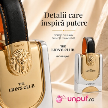 Parfum Arăbesc Armaf The Lion’s Club Monarque 100 ml, Apă de Parfum Bărbat, Aromă Aromatic Orientală, Dulce, Vanilată, Ambrată și Cald Condimentată - Img 8