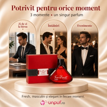 Parfum Arăbesc Armaf Tres Nuit Lyric 100 ml, Apă de Parfum Bărbat, Aromă Aromatic Verde, Fresh, Acvatică și Elegantă, Inspirată de Gio Profondo - Img 6