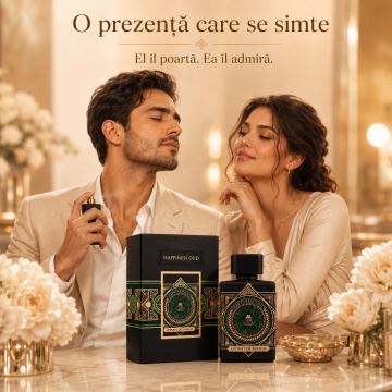 Parfum Arăbesc Bărbat Happiness Oud French Avenue 80 ml, Extrait de Parfum, Inspirat de Initio Oud For Happiness, Aromă Oriental Florală cu Oud, Litchi, Bergamotă, Șofran, Iasomie, Pralină, Trandafir, Ambră, Mosc, Vanilie, Citrice, Ghimbir și Note Lemnoas - Img 5