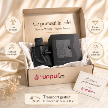 Parfum Arăbesc Bărbat Spectre Wraith French Avenue 80 ml, Apă de Parfum, Inspirat de Black Phantom By Kilian, Aromă Cald Condimentată și Lemnoasă cu Cafea, Rom, Vanilie, Paciuli, Citrice, Condimente, Ambră, Mosc și Lemn de Cedru - Img 4