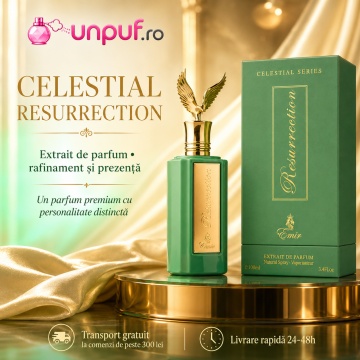 Parfum Arăbesc Celestial Resurrection Emir 100 ml, Extract de Parfum Bărbat, Aromă Oriental Lemnoasă, Citrică, Oud, Piele și Mosc, Inspirată de Colonia Oud - Img 10