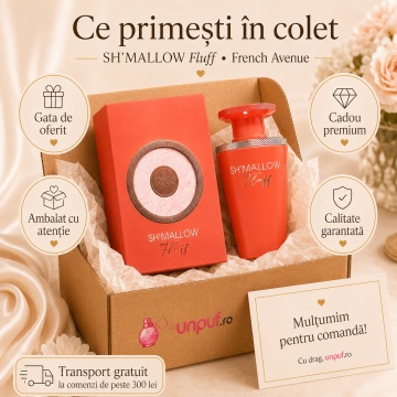 Parfum Arăbesc Damă Shmallow Fluff French Avenue 100 ml, Apă de Parfum, Inspirat de Yum Bujee Marshmallow Kayali, Aromă Gourmand Dulce cu Citrice, Fructe Dulci, Marshmallow, Flori Albe, Vanilie, Mosc și Acord Cremos - Img 4