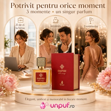 Parfum Arăbesc Emir Empire De La Rouge 100 ml, Apă de Parfum Unisex Damă și Bărbat, Aromă Oriental Ambrată, Dulce, Lemnoasă, Rafinată și Memorabilă, Inspirată de Baccarat Rouge 540 - Img 6