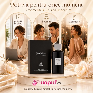 Parfum Arăbesc Emir Forbidden Sugar 100 ml, Apă de Parfum Unisex Damă și Bărbat, Aromă Gurmand Dulce, Caramel, Fructe Dulci, Praline, Flori Albe, Vanilie și Mosc, Inspirată de Love Don’t Be Shy - Img 6