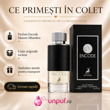 Parfum Arăbesc Encode Maison Alhambra 100 ml, Apă de Parfum Bărbați, Inspirat Explorer Montblanc, Aromă Lemnos Aromatică Fresh Masculină cu Bergamotă, Piper Roz, Salvie, Vetiver, Piele, Păstăi de Cacao, Ambroxan, Lemn de Akigala și Paciuli - Img 4
