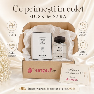 Parfum Arăbesc Escent Musk By Sara Escent 100 ml, Unisex, Damă, Bărbat, edp - Img 4