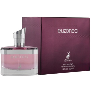 Parfum Arăbesc Euzonea Maison Alhambra 100 ml, Apă de Parfum Damă, Inspirat Euphoria Calvin Klein, Aromă Oriental Florală Ambrată cu Rodie, Persimon, Note Verzi, Violetă, Floare de Lotus, Orhidee Neagră, Frișcă, Ambră și Lemn de Mahon - Img 11