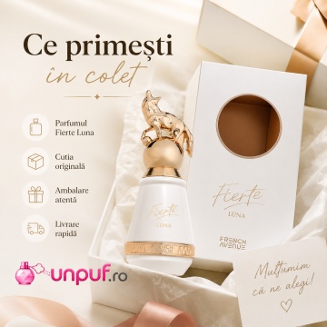 Parfum Arăbesc Fierte Luna French Avenue 80 ml, Apă de Parfum Unisex, Damă și Bărbat, Inspirat Naxos Xerjoff, Aromă Aromatic Orientală Dulce și Elegantă cu Miere, Vanilie, Lavandă, Tutun, Citrice, Scorțișoară, Flori Albe, Lemn de Cedru, Ambră și Mosc - Img 6