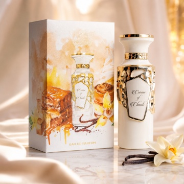 Parfum Arăbesc Fragrance World Creme Of Clouds 100 ml, Apă de Parfum Unisex, Damă și Bărbat, Aromă Oriental Lemnoasă cu Bergamotă, Condimente, Șofran, Lemn Cald, Trandafir, Oud, Patchouli, Ambră și Mosc