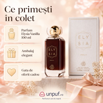 Parfum Arăbesc Fragrance World Elysia Vanilla 100 ml, Apă de Parfum Damă, Aromă Gurmand Dulce cu Vanilie, Zahăr Brun, Boabe de Tonka, Ambră, Lemn Ambrat, Orhidee și Mosc - Img 5