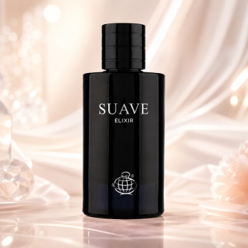 Parfum Arăbesc Fragrance World Suave Elixir 80 ml, Apă de Parfum Bărbați, Aromă Aromatic Orientală, Lemnoasă, Pudrată și Cald Condimentată, cu Citrice, Condimente, Note Proaspete, Flori Albe, Lavandă, Cedru, Ambră și Mosc - Img 2