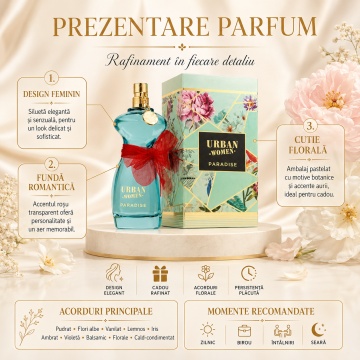 Parfum Arabesc Fragrance World Urban Women Paradise Eau De Parfum 100 Ml - Img 3