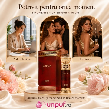 Parfum Arăbesc Grecia Rosa French Avenue 100 ml, Apă de Parfum Unisex, Damă și Bărbat, Inspirat Dom Rosa, Aromă Floral Fructată cu Grapefruit, Șampanie, Pară, Trandafir, Bujor, Iasomie, Olibanum, Cedru, Vetiver, Oud, Ambră și Mosc - Img 6