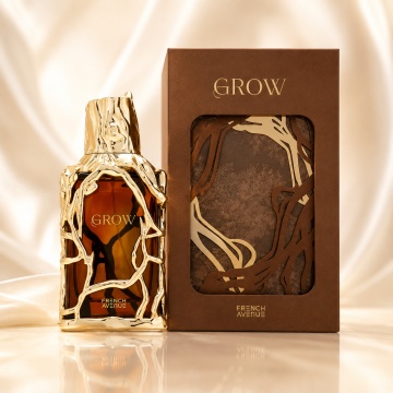 Parfum Arăbesc Grow French Avenue 100 ml, Apă de Parfum Unisex, Damă și Bărbat, Inspirat Tonka Sarrapia, Aromă Aromatic Orientală Dulce Lemnoasă cu Vanilie, Fructe Dulci, Condimente Proaspete, Lemn, Trandafir, Tonka, Ambră și Mosc