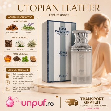 Parfum Arăbesc Hamidi Utopian Leather 100 ml, Damă, edp - Img 9