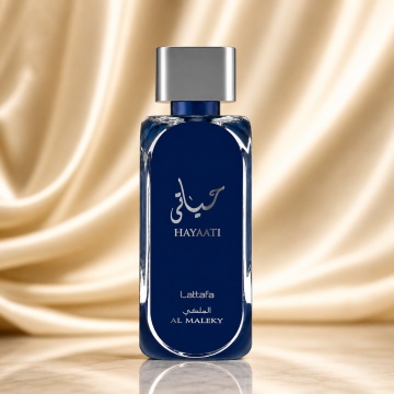 Parfum Arăbesc Hayaati Al Maleky Lattafa 100 ml, Apă de Parfum Bărbat, Aromă Lemnos Aromatică cu Bergamotă, Ghimbir, Nucșoară, Piper Roz, Cedru, Labdanum, Tămâie, Ambră și Mosc - Img 2