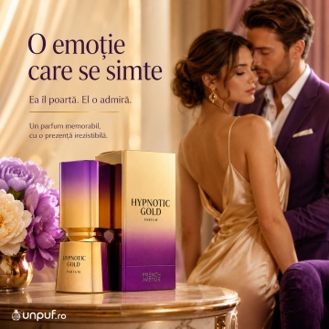Parfum Arăbesc Hypnotic Gold French Avenue 100 ml, Apă de Parfum Unisex, Damă și Bărbat, Inspirat A Night In Marrakesh, Aromă Oriental Ambrată Dulce și Cald Condimentată cu Șofran, Citrice, Rășini, Flori Albe, Note Balsamice, Vanilie, Iris, Miere, Lemn de - Img 5
