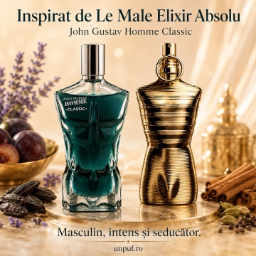 Parfum Arăbesc John Gustav Homme Classic Fragrance World 100 ml, Apă de Parfum Bărbat, Aromă Aromatic Lemnoasă Clasică cu Bergamotă, Lămâie, Lavandă, Vetiver, Geranium, Salvie, Cedru, Ambră și Mosc - Img 8