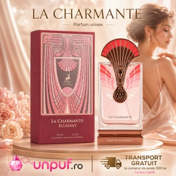 Parfum Arăbesc La Charmante Éclatant Maison Alhambra EDP 100 ml Unisex, Inspirat Pink Boa Stéphane Humbert Lucas 777, Aromă Floral Fructată cu Coacăză Neagră, Zmeură, Bujor, Trandafir, Vanilie și Mosc - Img 10