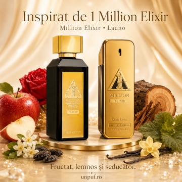 Parfum Arăbesc La Uno Million Elixir Fragrance World 100 ml, Apă de Parfum Bărbați, Aromă Lemnos Aromatică, Inspirat 1 Million Elixir Rabanne - Img 8