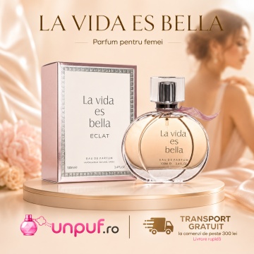 Parfum Arăbesc La Vida es Bella Fragrance World 100 ml, Apă de Parfum Damă, Aromă Floral Fructată Gourmand cu Coacăze Negre, Pară, Floare de Portocal, Iasomie, Iris, Patchouli, Tonka, Pralină și Vanilie - Img 10