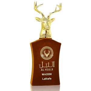 Parfum Arăbesc Lattafa Al Noble Wazeer 100 ml, Apă de Parfum Unisex, Aromă Lemnos Aromatică cu Bergamotă, Ienupăr, Mentă, Portocală, Ciocolată, Zmeură, Caramel, Iris, Pară, Ambră, Cedru, Santal, Mosc, Vanilie și Vetiver - Img 12