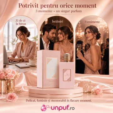 Parfum Arăbesc Lattafa Ameerat Prive Rose 100 ml, Apă de Parfum Damă, Aromă Floral Fructată cu Căpșuni, Portocală, Struguri, Trandafir, Iasomie, Mosc Alb, Chihlimbar, Tonka și Santal - Img 6