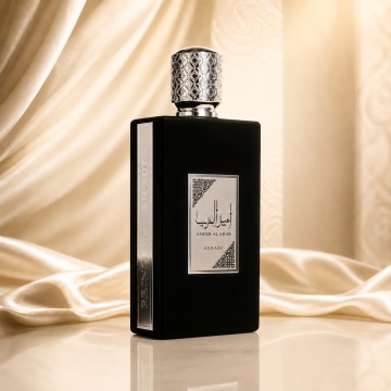 Parfum Arăbesc Lattafa Asdaaf Ameer Al Arab 100 ml, Apă de Parfum Bărbat, Aromă Oriental Lemnoasă cu Busuioc, Cardamom, Mentă, Cedru, Ambră, Santal, Mosc, Paciuli, Lavandă, Șofran și Iasomie - Img 2
