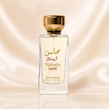 Parfum Arăbesc Lattafa Mahasin Crystal 100 ml, Apă de Parfum Unisex, Damă și Bărbat, Aromă Fructat Florală cu Măr, Coacăze Negre, Frezie, Tangerină, Iasomie și Bergamotă - Img 2