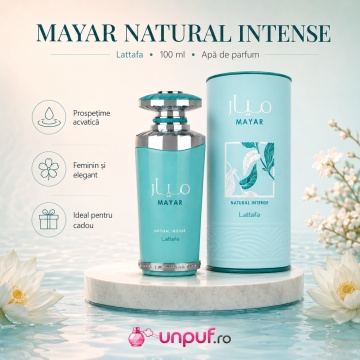 Parfum Arabesc Lattafa Mayar Natural Intense EDP 100 ml, Damă, Proaspăt Acvatic și Floral Fructat - Img 4