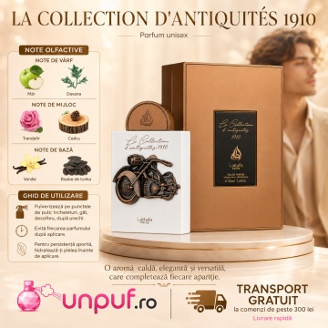 Parfum Arăbesc Lattafa Pride La Collection 1910 Bike 100 ml, Apă de Parfum Damă, Aromă Caldă Elegantă cu Măr, Davana, Trandafir, Cedru, Vanilie și Boabe de Tonka - Img 9