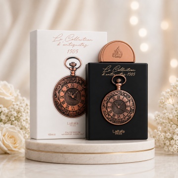 Parfum Arăbesc Lattafa Pride La Collection D’Antiquites 1505 Watch 100 ml, Apă de Parfum Unisex, Aromă Lemnos Condimentată cu Șofran, Osmanthus și Guaiac