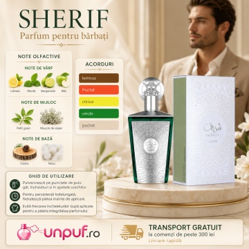 Parfum Arăbesc Lattafa Sherif 100 ml, Apă de Parfum Bărbat, Aromă Fresh Lemnoasă cu Cimbru, Măr, Bergamotă, Petitgrain, Cedru, Mosc și Cashmeran - Img 5