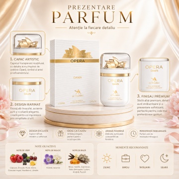 Parfum Arăbesc Le Chameau Opera Dawn EDP 100 ml Damă, Inspirat Burberry Her Elixir, Aromă Fructată Florală cu Căpșuni, Zmeură, Mure, Vișine, Vanilie, Mosc, Ambră și Paciuli - Img 3