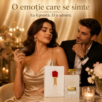 Parfum Arăbesc Meethaq Extrait de Rouge Ard Al Zaafaran 100 ml, Apă de Parfum Unisex, Damă, Bărbat, Aromă Amber Floral, Inspirat Love Don’t Be Shy - Img 4