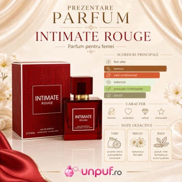 Parfum Arăbesc Milestone Intimate Rouge EDP 100 ml Unisex, Inspirat L’Interdit Rouge Ultime, Aromă Oriental Ambrată și Florală cu Citrice, Iasomie, Șofran, Flori Albe, Tuberoză, Cedru, Ambră, Mosc, Paciuli și Rășini - Img 3
