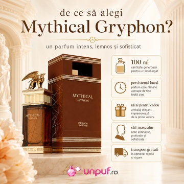 Parfum Arăbesc Mythical Gryphon French Avenue 100 ml, Apă de Parfum Unisex, Damă și Bărbat, Inspirat Ombre Nomade, Aromă Aromatic Orientală Lemnoasă cu Oud, Trandafir, Șofran, Piper, Cardamom, Bergamotă, Akigalawood, Cedru, Scorțișoară, Vanilie, Vetiver, - Img 9