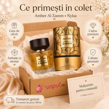 Parfum Arăbesc Nylaa Amber Al Zaeem EDP 100 ml Unisex, Inspirat Baccarat Rouge 540, Aromă Oriental Fructat Chypre cu Fructe Roșii, Patchouli, Flori, Prune, Zahăr Fructat, Lemn de Cașmir și Violetă - Img 4